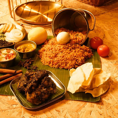 Pulicha Keerai Chicken Briyani Set