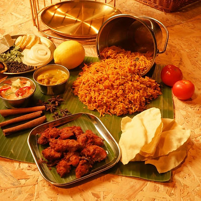 Vege Chicken Varuval Briyani Set