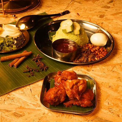 Nasi Lemak Chicken Sambal