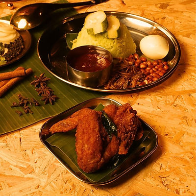 Nasi Lemak Leela’s Fried Chicken