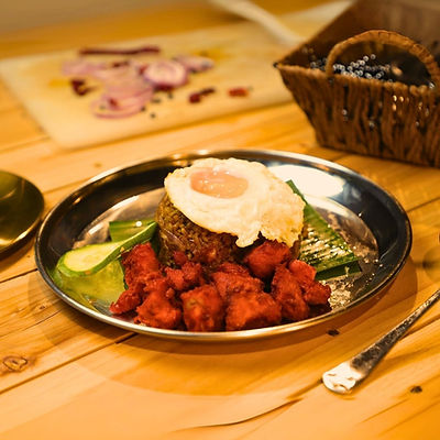 Nasi Lemak Goreng Mutton